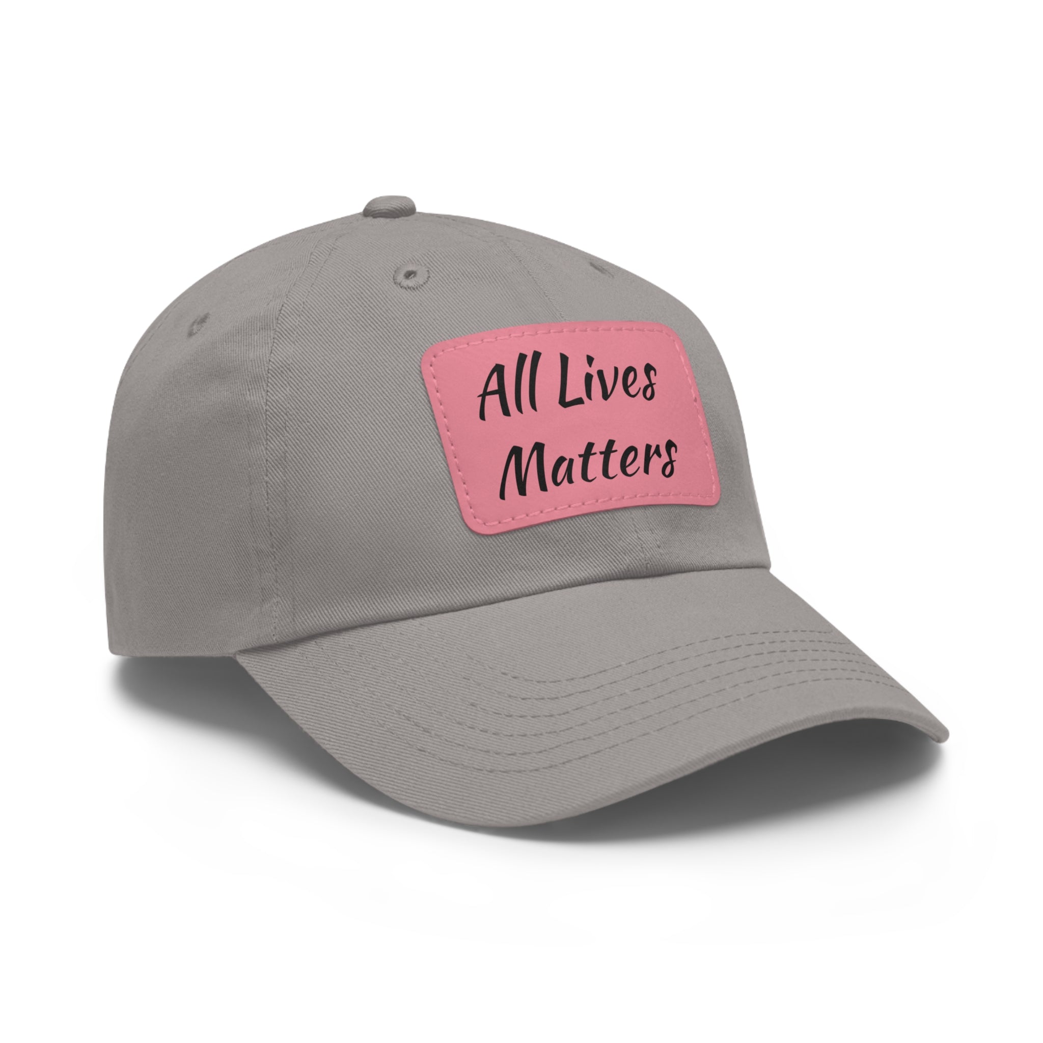 Cap with Leather Patch - (Juneteenth - All Lives Matters), One Size (FREE shipping within the U.S.)