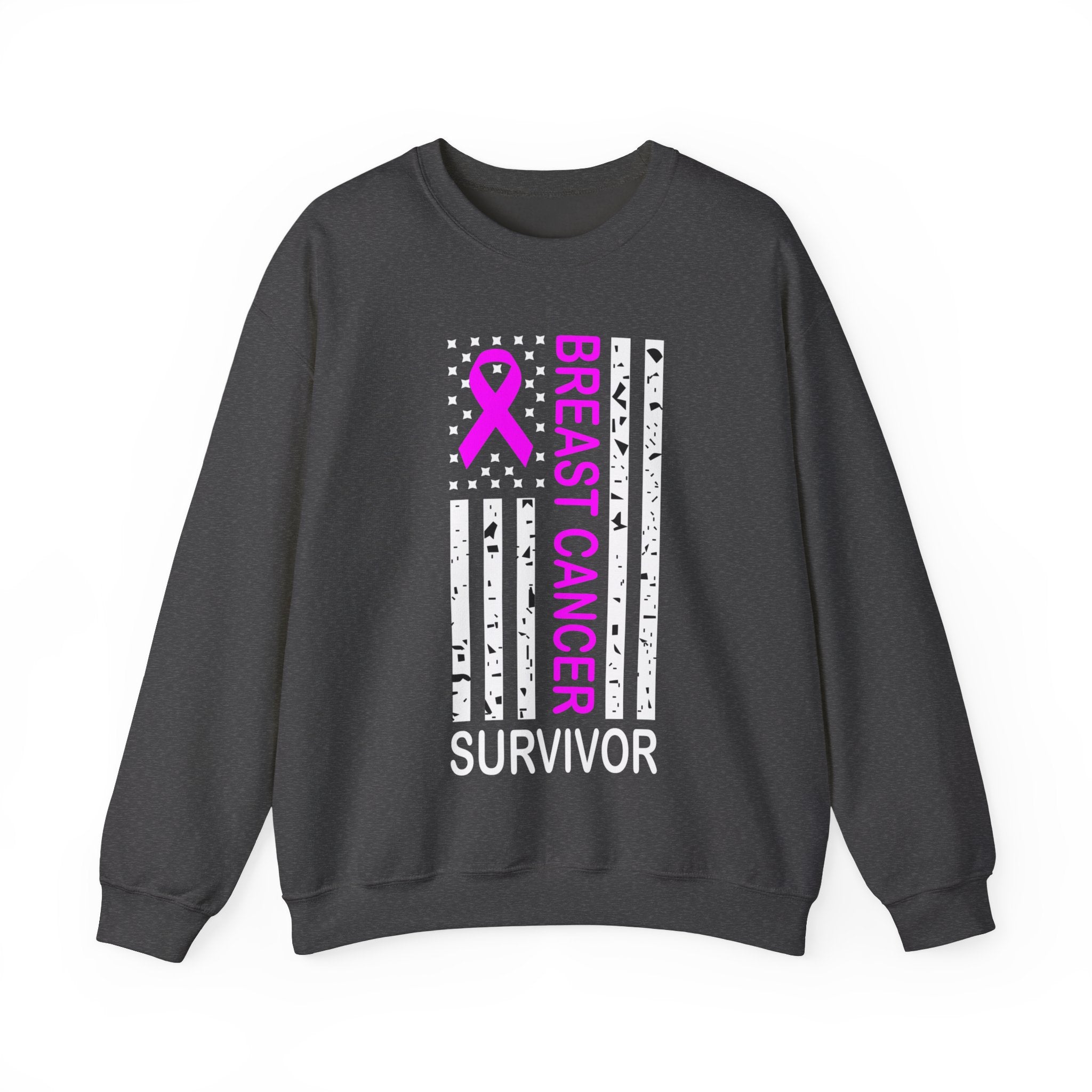 Breast Cancer Survivor - Unisex Heavy Blend™ Crewneck Sweatshirt (FREE SHIPPING WITHIN THE U.S.)