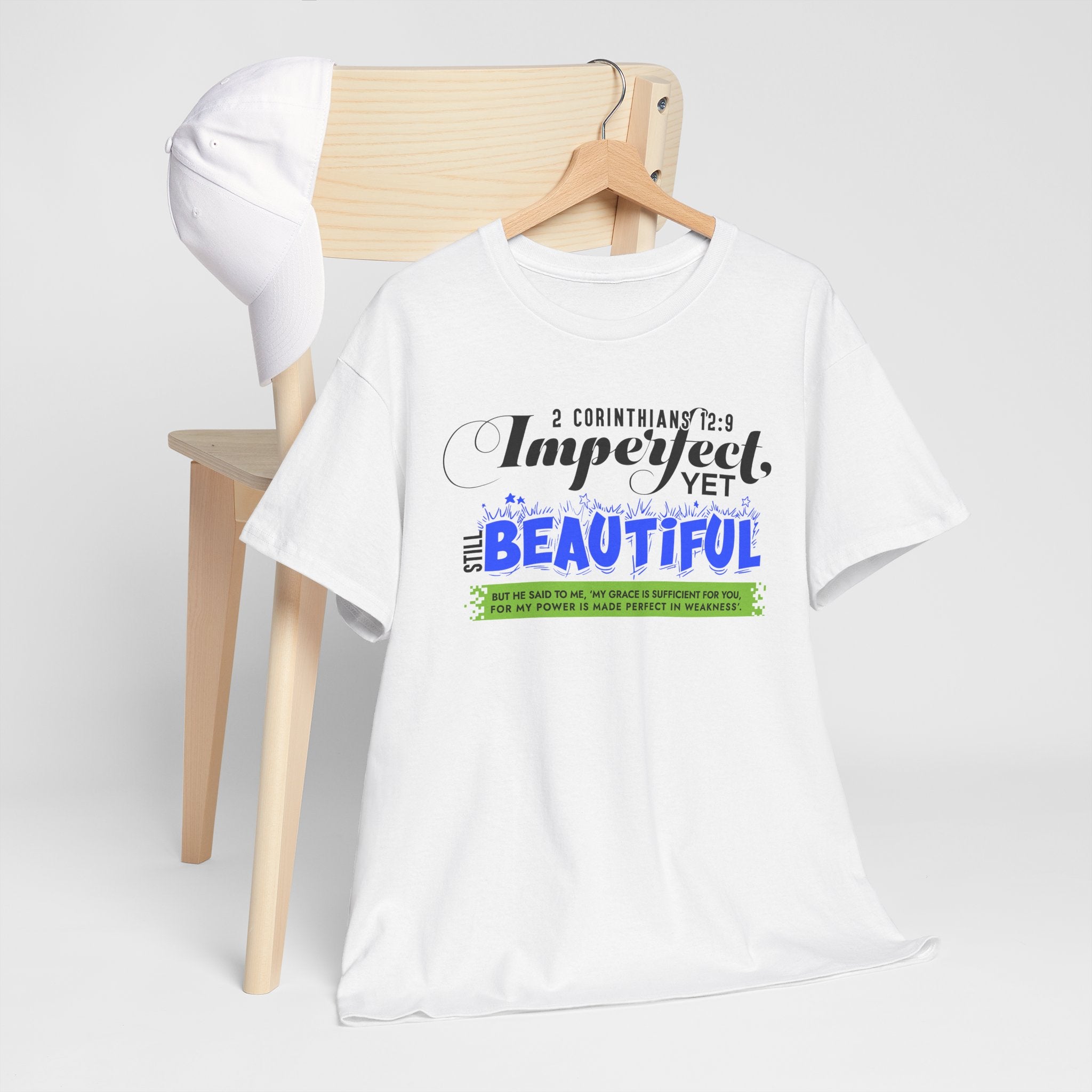 Imperfect, Yet Still Beautiful - Unisex Heavy Cotton Tee (FREE SHIPPING WITHIN THE U.S.)