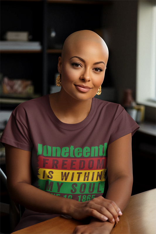 Juneteenth Freedom Is Within My Soul - (Printed Front) - Unisex Jersey Short Sleeve Tee