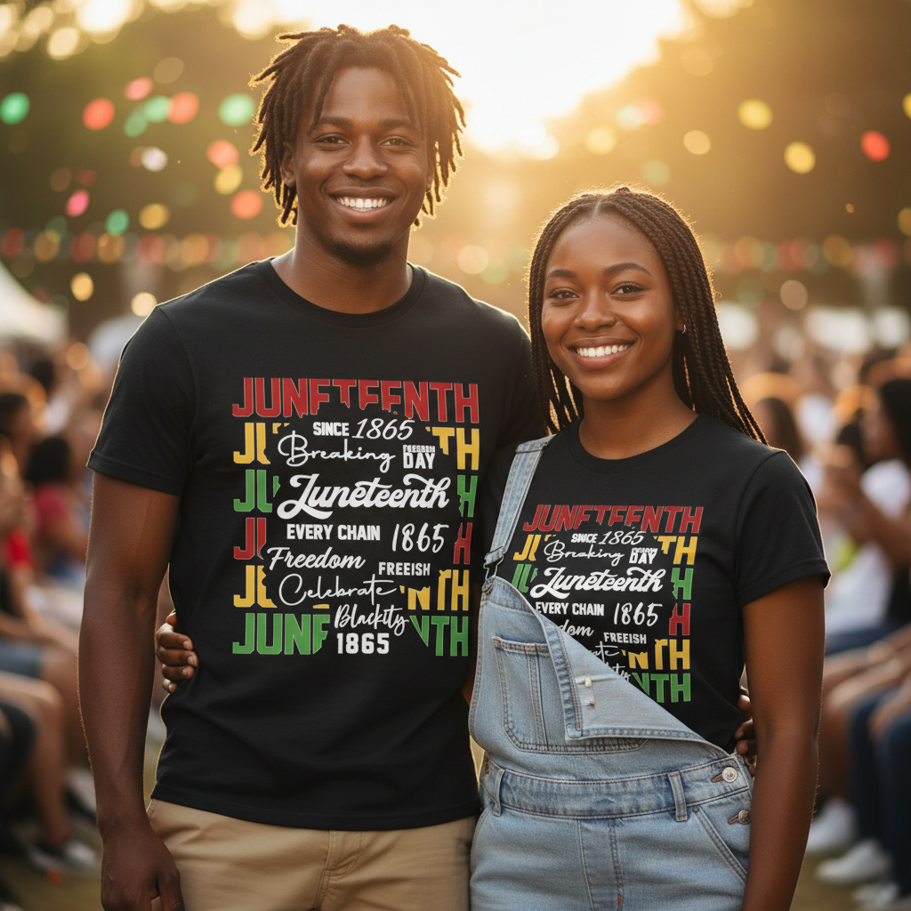 Breaking Every Chain - Juneteenth Freedom Pride T-Shirt