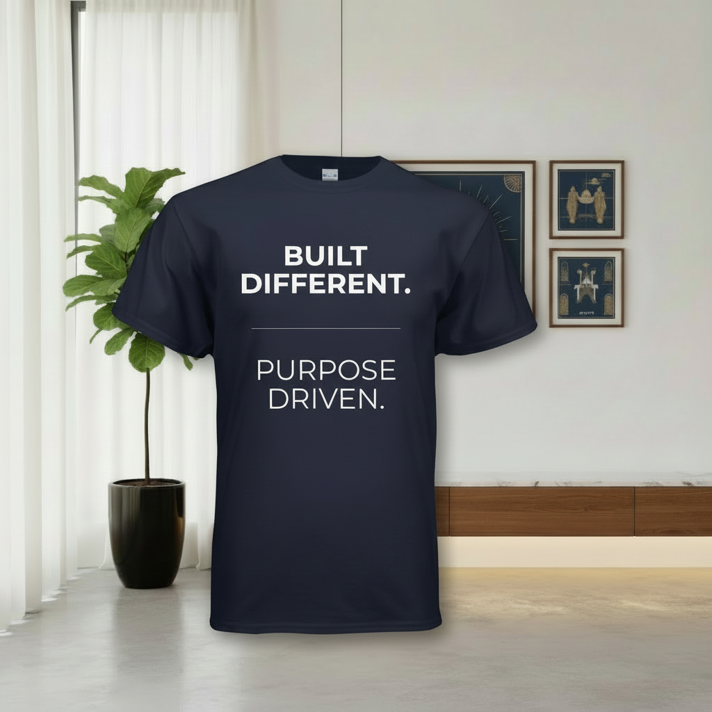 Built Different Purpose Driven T-Shirt | Motivational Graphic Tee