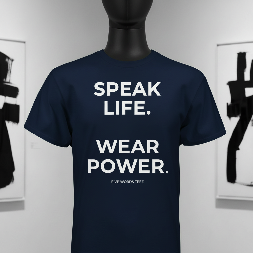 Speak Life Wear Power T-Shirt | Inspirational Statement Tee - BL