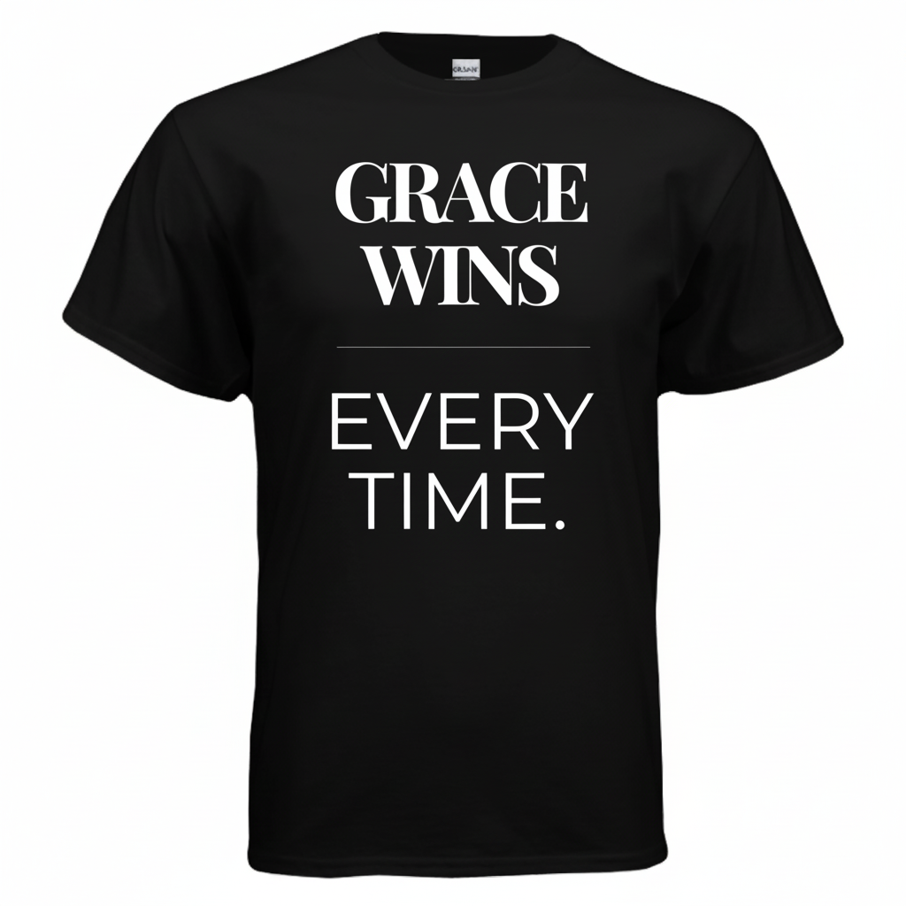 Grace Wins Every Time T-Shirt | Faith-Inspired Graphic Tee