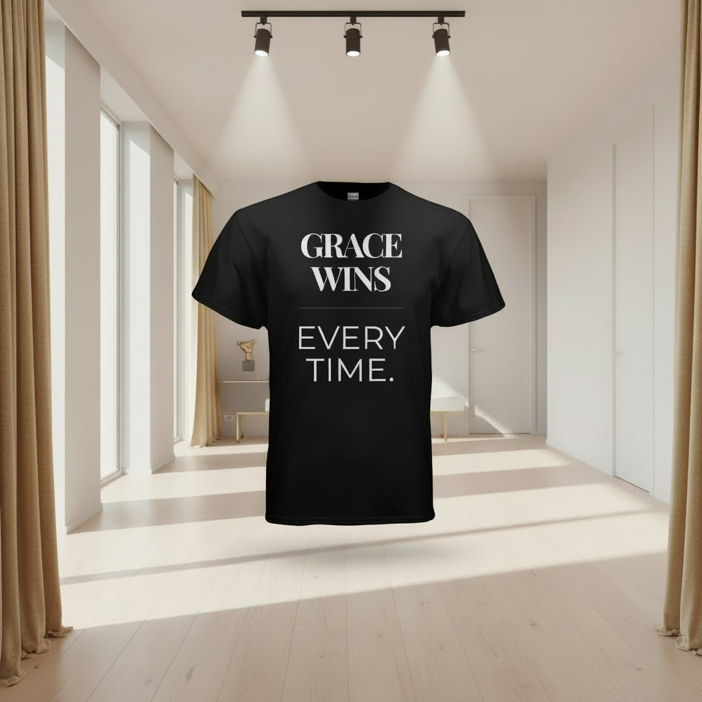 Grace Wins Every Time T-Shirt | Faith-Inspired Graphic Tee