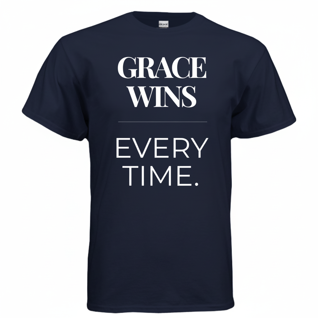 Grace Wins Every Time T-Shirt | Faith-Inspired Graphic Tee