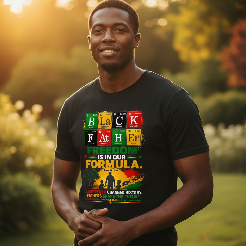 The Black Father Juneteenth T-Shirt | Legacy of Love & Freedom Heritage Tee