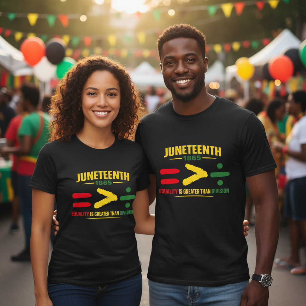 Equality Is Greater Juneteenth T-Shirt | Justice for All Freedom Day Tee