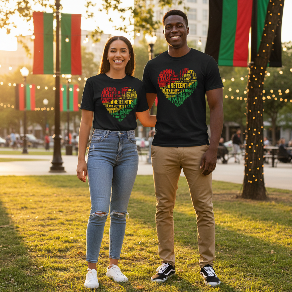 Freedom Is in My Heart Juneteenth T-Shirt | Love & Liberation Heritage Tee