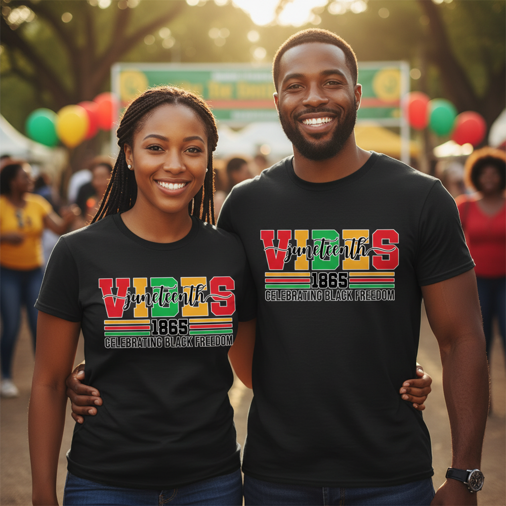 Juneteenth Vibes T-Shirt | Good Vibes Freedom Day Tee