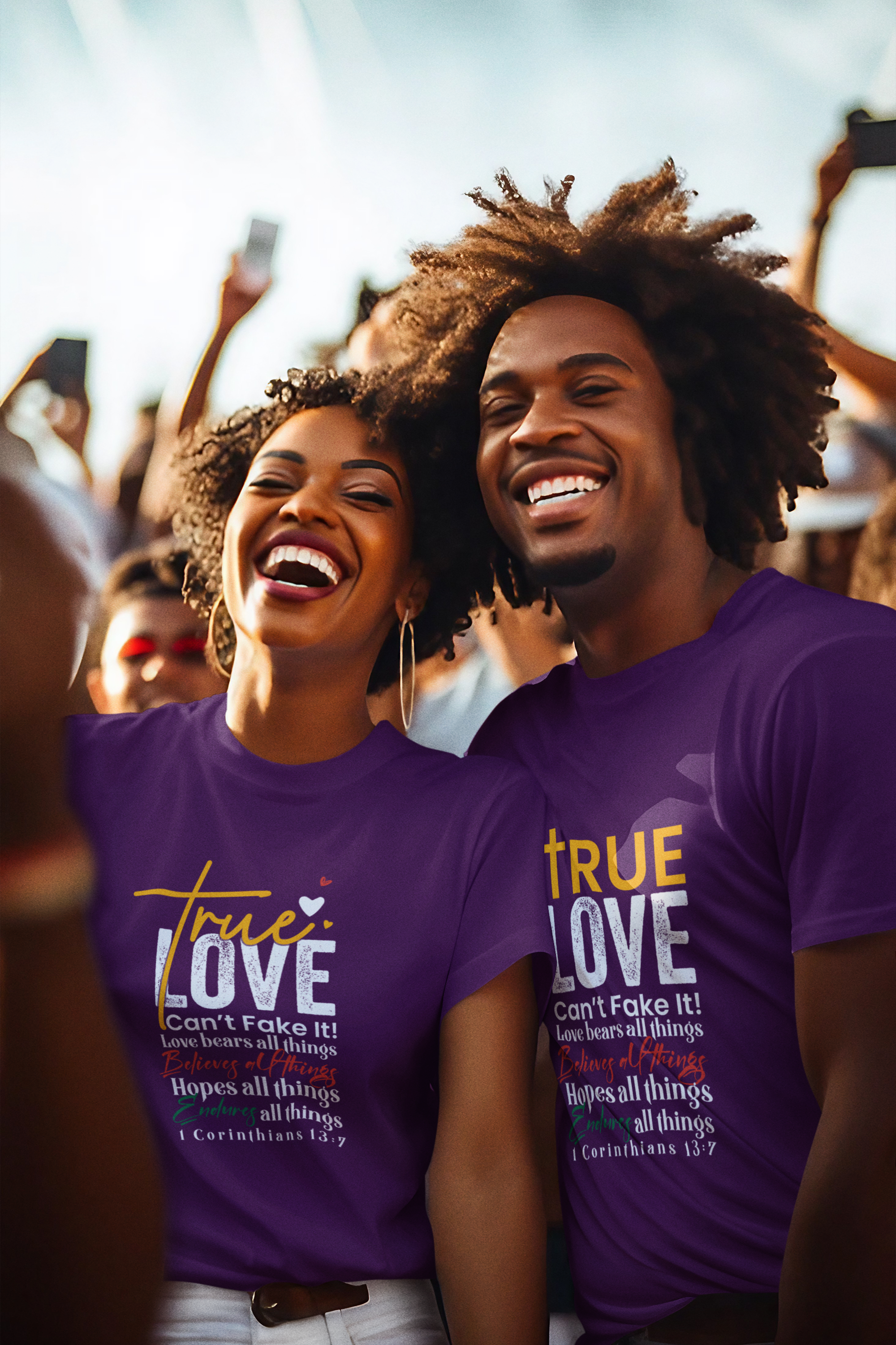 True Love, Can't Fake It - Unisex Heavy Cotton Tee (1WC)