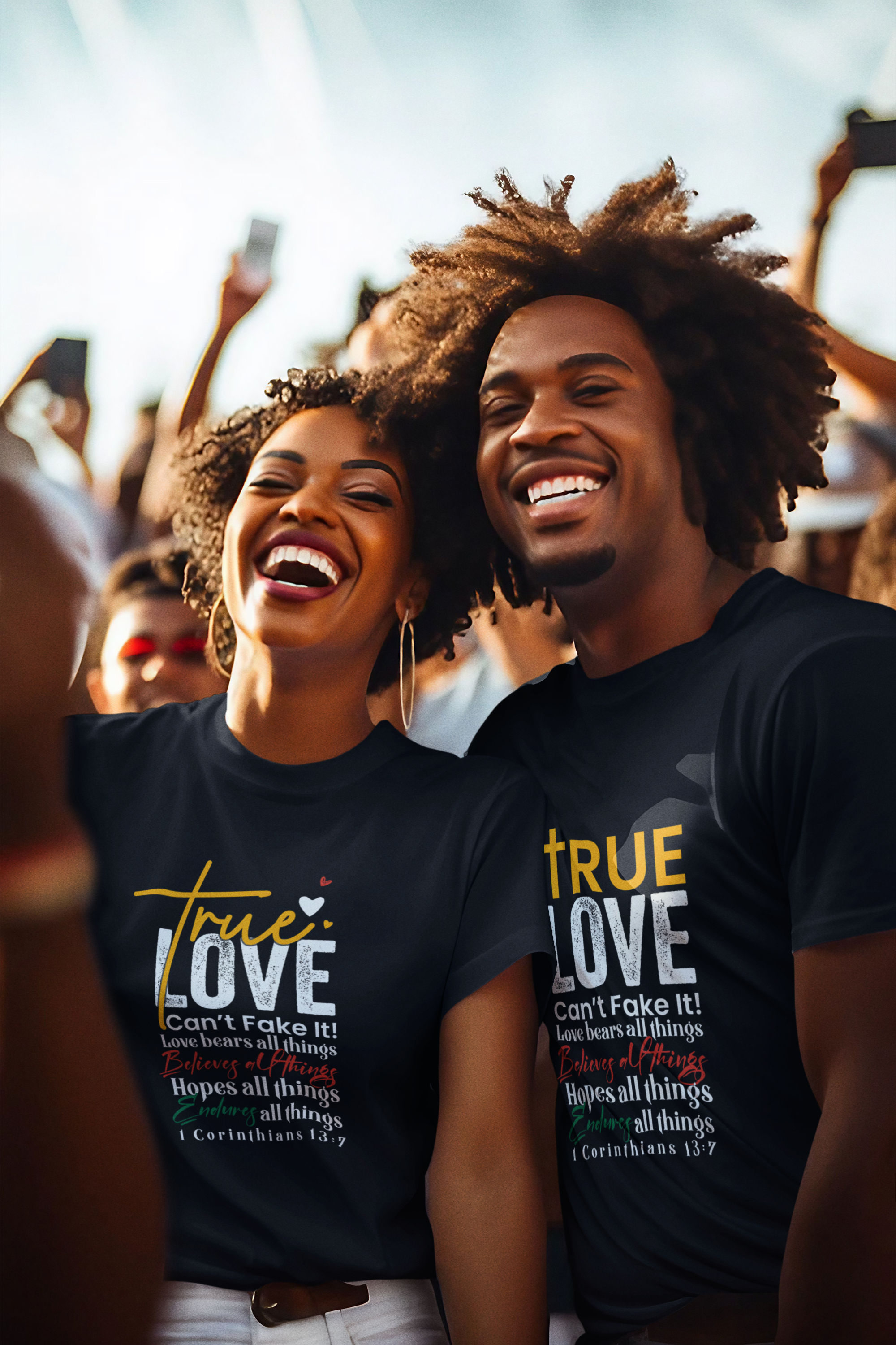 True Love, Can't Fake It - Unisex Heavy Cotton Tee (1WC)