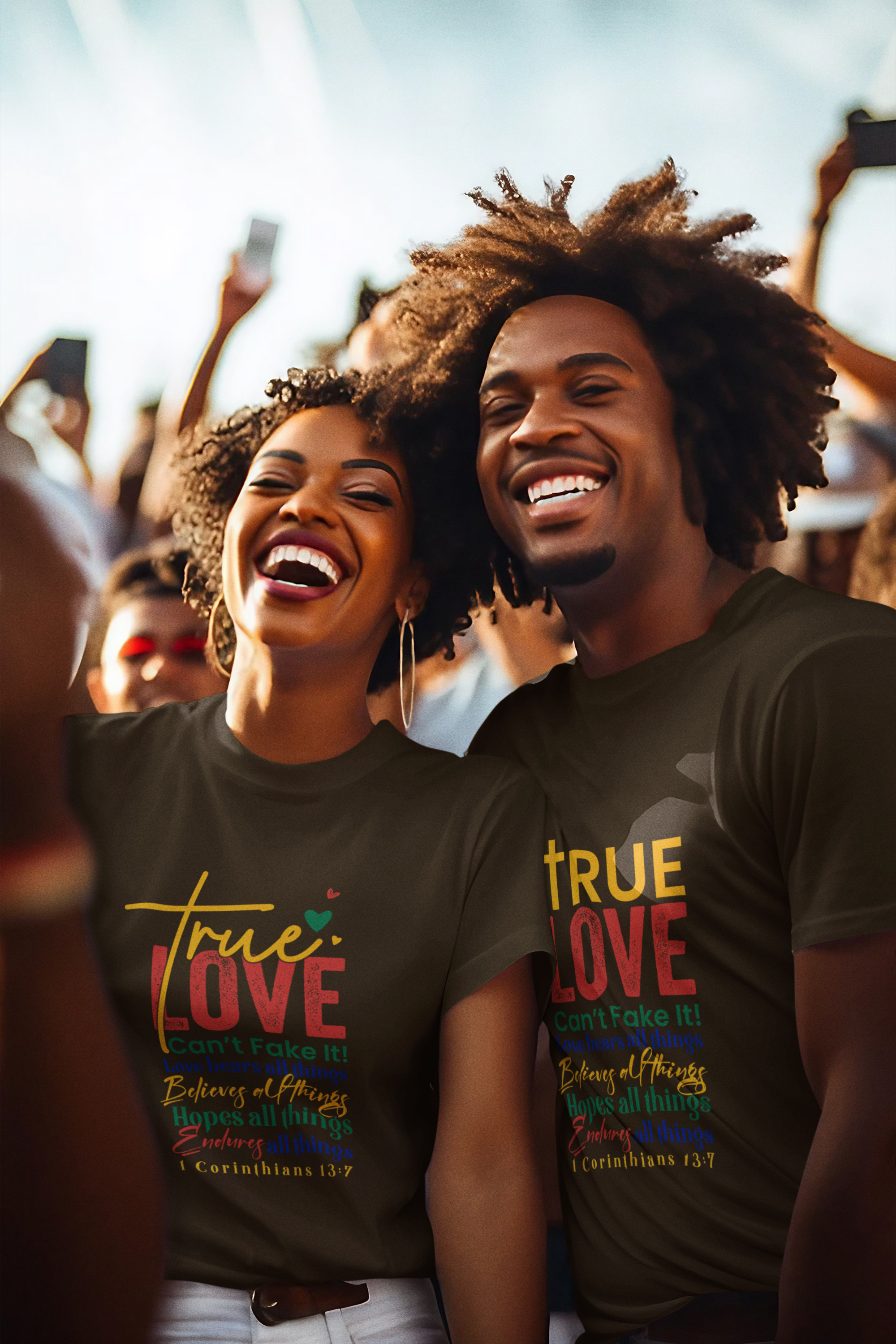 True Love, Can't Fake It - Unisex Heavy Cotton Tee (1RC)