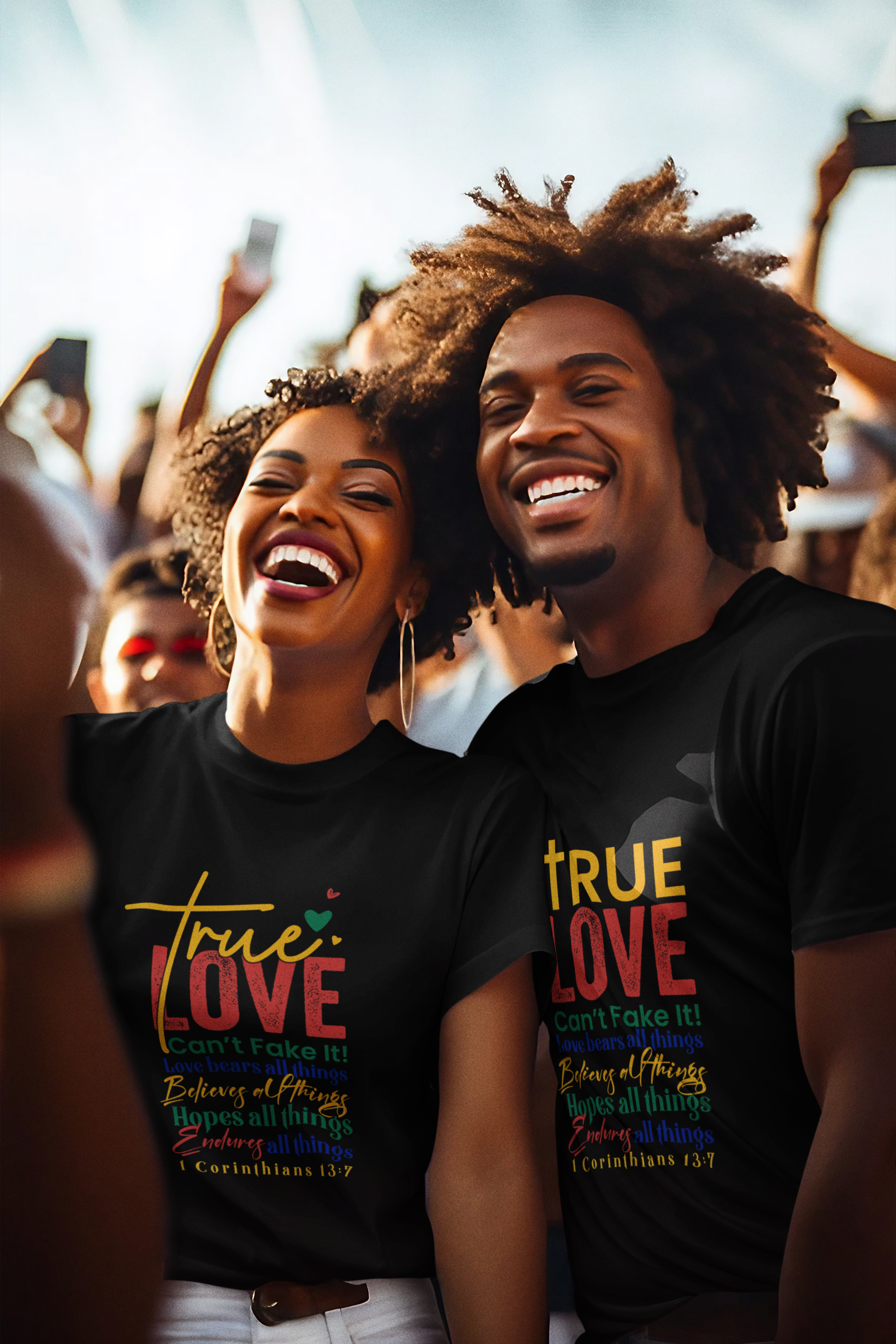 True Love, Can't Fake It - Unisex Heavy Cotton Tee (1RC)