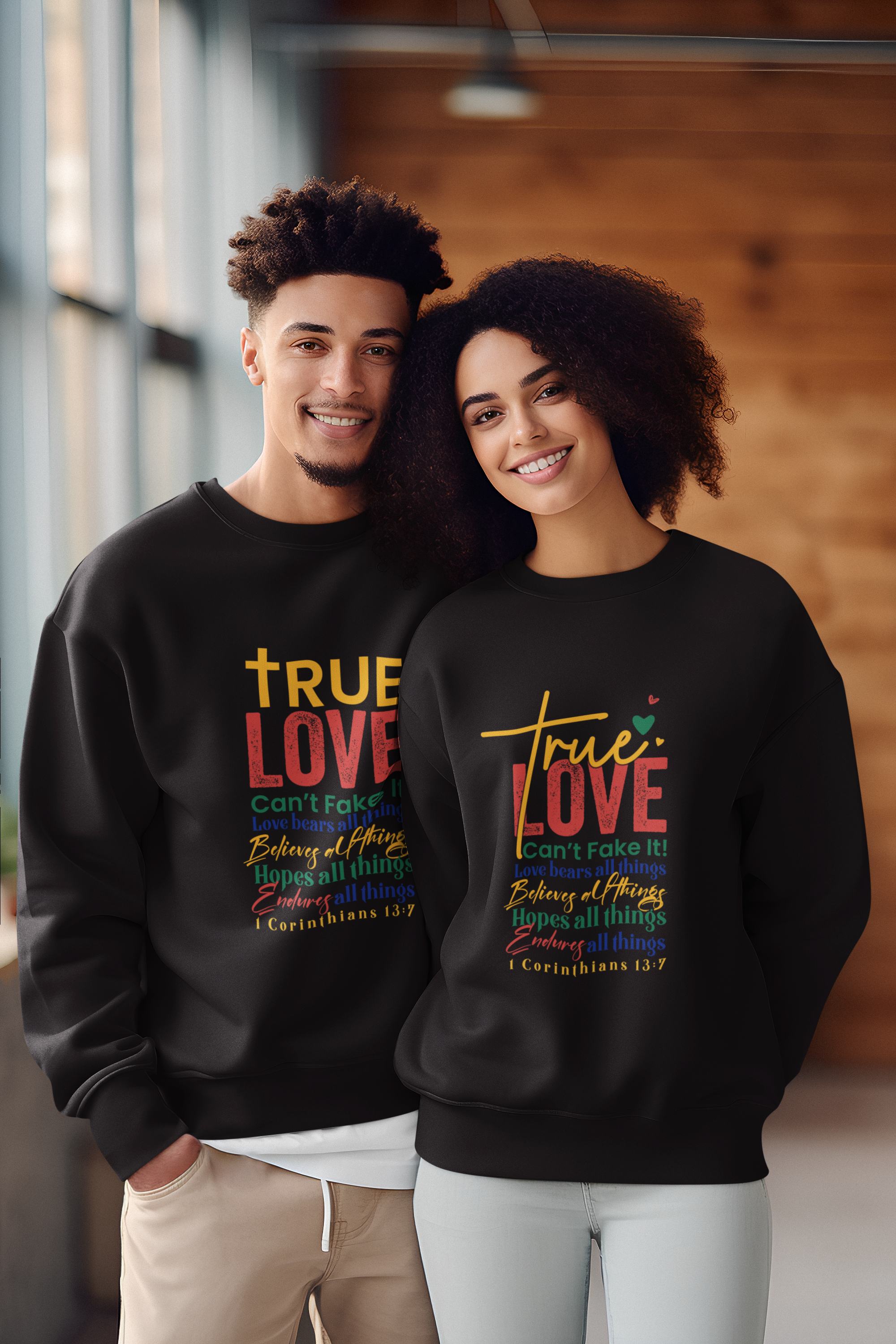 True Love, Can't Fake It - Unisex Heavy Blend™ Crewneck Sweatshirt (RC)